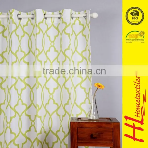 HLHT OKTEX 100 Approved High-grade Jacquard Polyester Model of Live Room Curtain photo-3