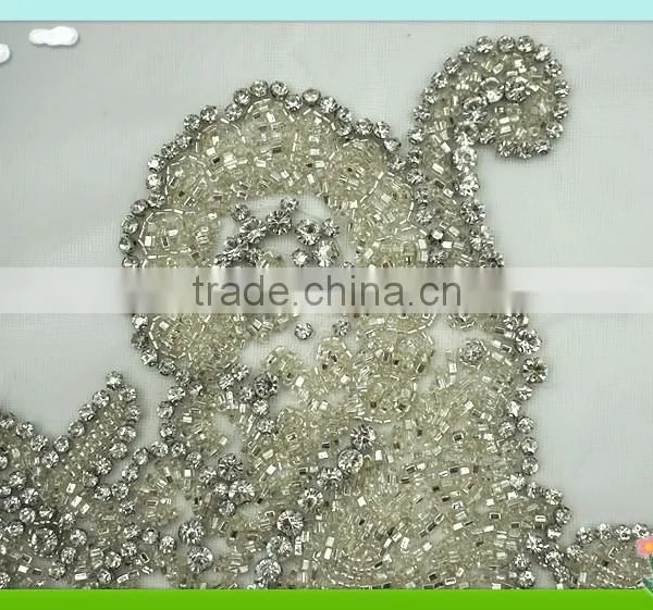 2015 Newest and Fashion Handmake Tulle Applique With Beads RC-315 photo-3
