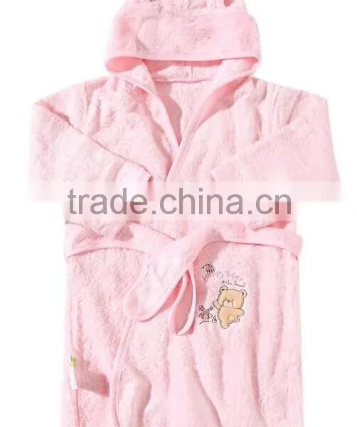 Jinhua Wholesale Hooded Cheap Coral Fleece Cute Baby Bathrobes Quality Choice photo-2