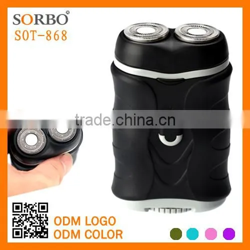 Men Electric Sharp Twin Blade Shaver AAA Battery Travel Shaver photo-5