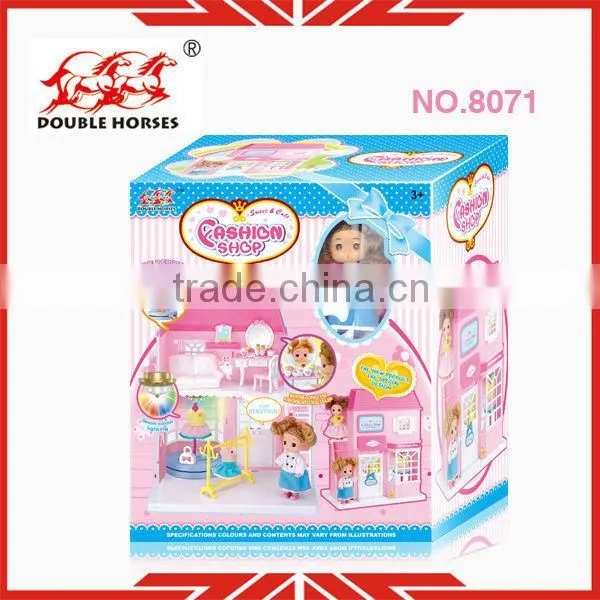 Play Set Toys 8071 Plastic Toy Villa With Funiture Toy Play House