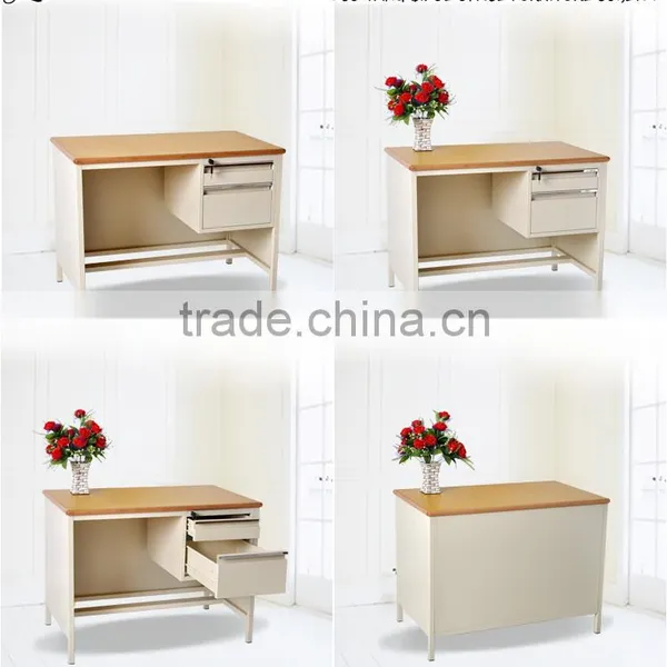 Steel Office Desk With Locking Drawers