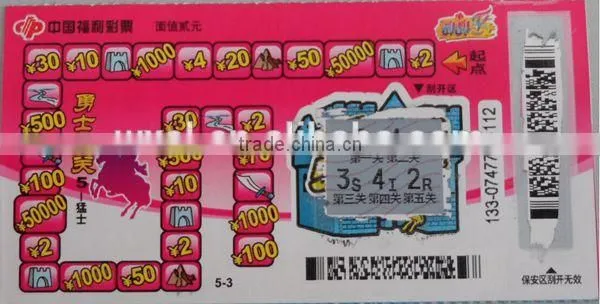 4 Color Printing Thermal Scratch off Lottery Ticket Manufacturer photo-5