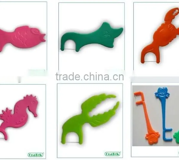 Kids Plastic Y SHAPE Dental Floss Pick photo-3