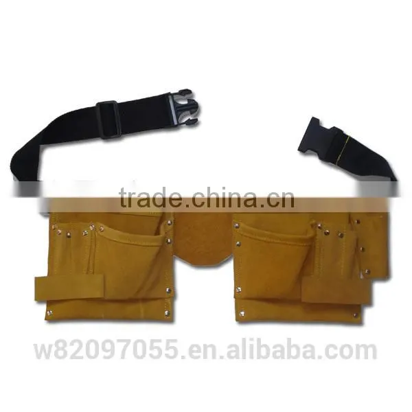 New 10 Pocket Pouch Tool Waist Belt Bag Electrician Carpenter Contractor Construction photo-2