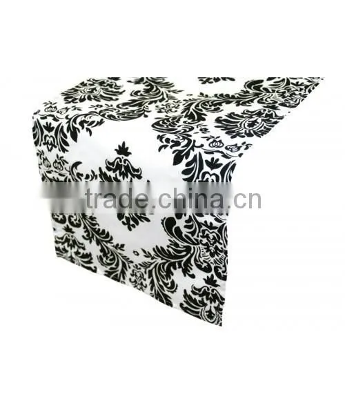 Navy Blue Burlap Table Runner photo-3