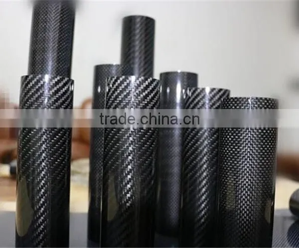 3k Plain/twill Weave Glassy /matte Finish China Carbon Fiber Tubes 50mm 100mm 500mm 1000mm photo-2