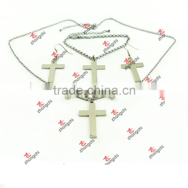 Fashion Zinc Alloy Cross Earrings for Gifts (CEG51031) photo-4