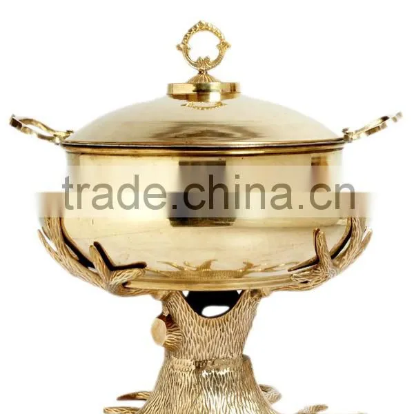 Economy Buffet Chaffing Dish for Sale/indian Brass Chaffing Dish/buffet Restaurant Serving Dish