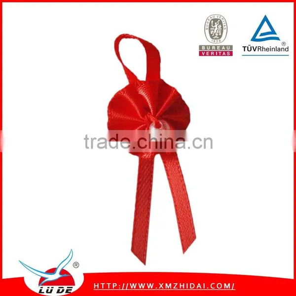 Red Color Ribbon Flowers Handmade Clothing Underwear Decoration Flowers photo-6