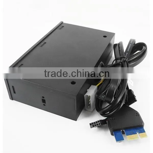 New Front Panel PCI-E to USB 3.0 ESATA SATA Card Reader 5.25" Media Dashboard photo-3