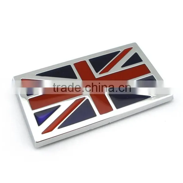 3d Chrome UK Flag Decal Stickers for Car photo-2