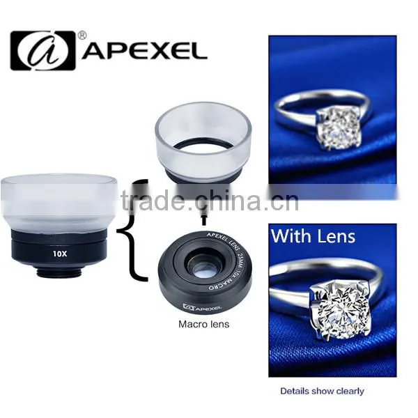 10x Macro Lens Universal Clip Camera Cell Mobile Phone Lens For IPhone 4 5 6 Plus Samsung S6 for Sony Z3 photo-2