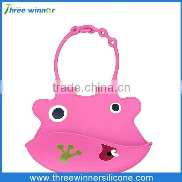 FDA Grade Washable Colorful Silicone Cute Factory Wholesale Baby Bib photo-4