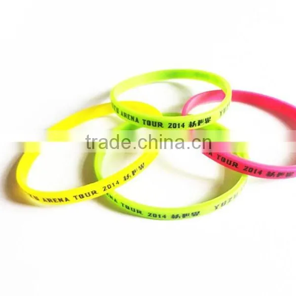 Silicone Wristband/rubber Bracelet/rubber Wristband for Promotion,silicone Rubber Bracelets photo-4