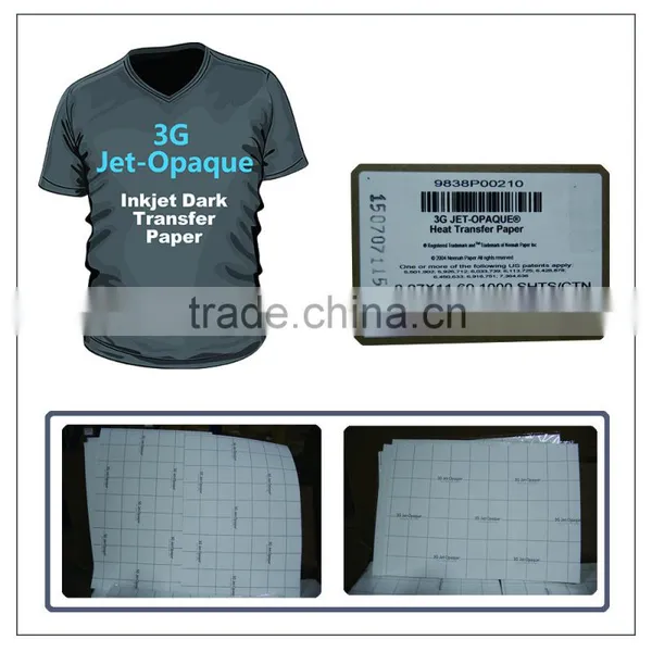 Yesion High Qaulity Dark Transfer Paper, 3G Jet-Opaque Transfer Paper A3 A4 photo-2