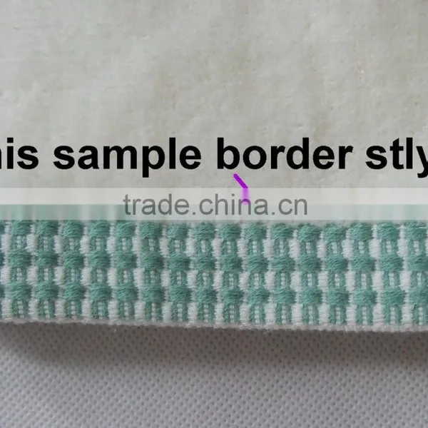 Reactive Printing Velour Towel With Dobby Border or Hemmed Edge in Full Printing photo-2