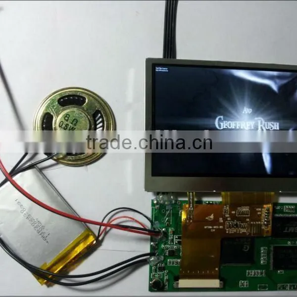 7 Inch Lcd Module Video Card/ Lcd Video Module Card / Lcd Screen Video Module With 800*480 Resolution 1000mah Battery 2GB Momery photo-5