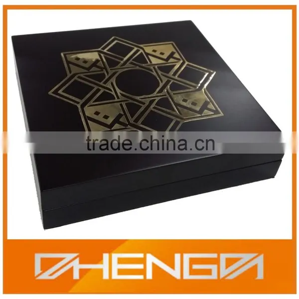 Hot!!! Customized Made-in-China Elegant Glossy Red Lacquer Logo Printing VIP Tea Gift Box(ZDW13-T026) photo-2