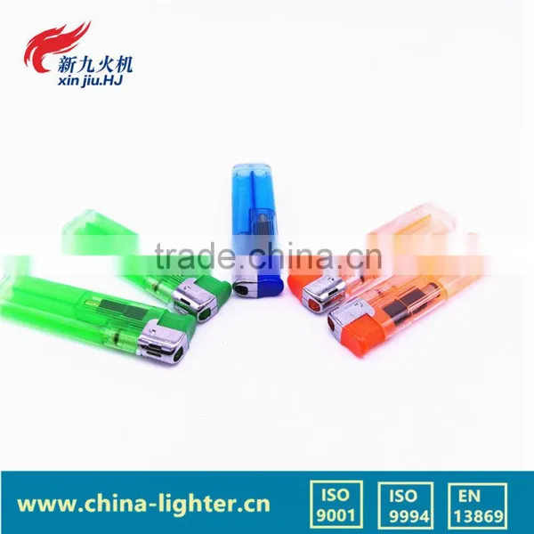 Transparent Wind Prrof Custom Plastic Gas Lighter, Lighter Cigarette photo-3