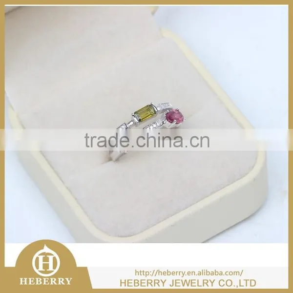 Men's Silver Rings With Tourmaline Gemstone Excellent Cutting photo-2