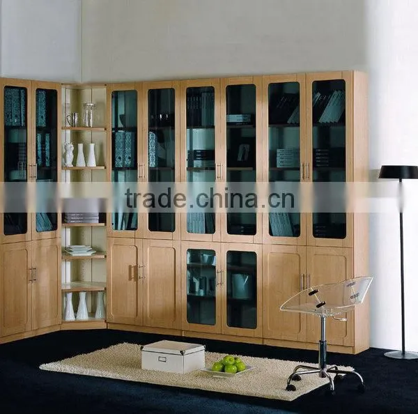 Clear Acrylic Reclaimed Wood Bookcases