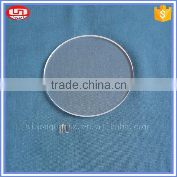 Round Flat Clear Quartz Glass Plate for Sale photo-2