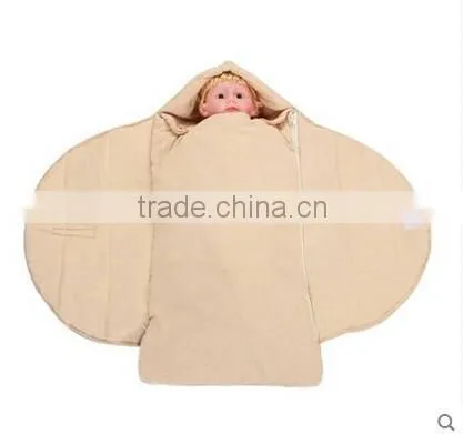 Embrodiery Newborn Infant Baby Cuddle Blanket Quilted Baby Sleeping Bag photo-3