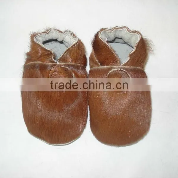 Fur Leather Baby Shoes