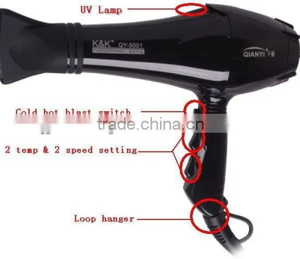 Hair Styling Appliance Hair Drier With AC Motor
