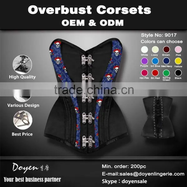 OEM &ODM Service Women Tight Latex Magic Sexy Women Burlesque Black Sexy Mature Corset photo-3