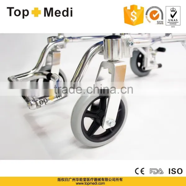 TOPMEDI Product Lightweight Health Care Portable Travel Wheelchair for Airplane Transport Wheelchair photo-6