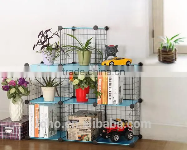 Modern 3cube Metal Flowers Standing Display Rack FH-AL0013W photo-3