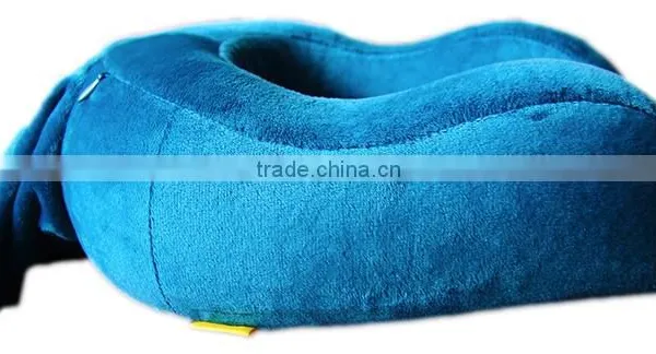 Foldable U Shape Memory Foam Traveling Chinese Neck Pillow photo-2