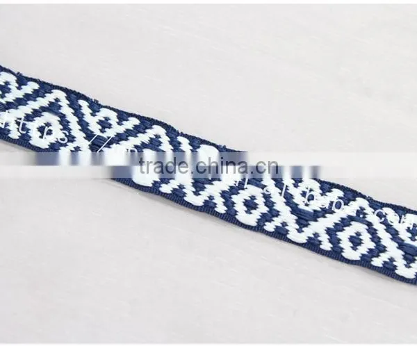 High Quality Polyester 20mm Ethnic Woven Yarn Dyed Webbing for Garment photo-5