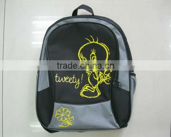 dark blue cartoon printing backpack