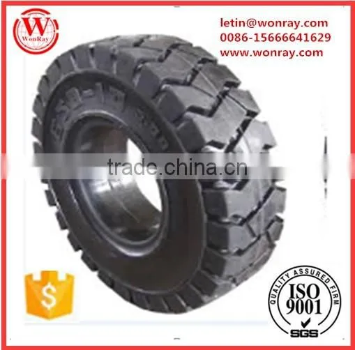 Non-Marking Wide Profile Solid Tire For Forklift 16x6-8 28x12.5-15 7.00-12 photo-2