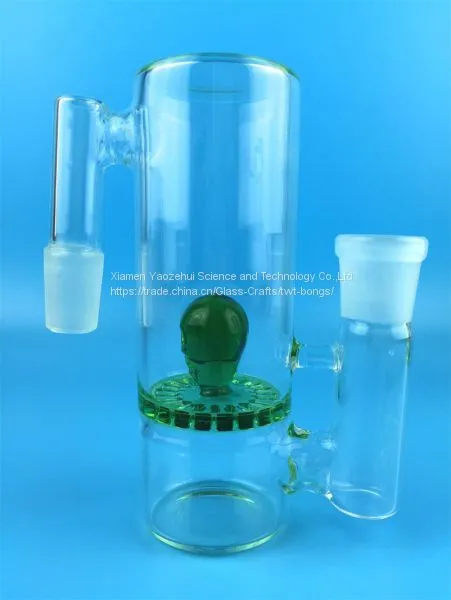 Wholesale TOP Quality Triple Honeycomb Perc Ash Catcher 14.4mm 18.8mm Joint Size HC Female Male Glass Ash Catchers photo-2