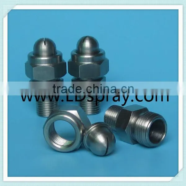 Stainless Steel or Brass Flat Fan Spray Air Water Jet Nozzle With 3 Parts photo-6