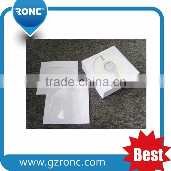 80g White CD DVDR Paper Sleeves Envelope With Window & Flap photo-4