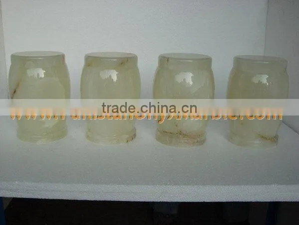NICE & SHINE Hot Sale Popular URNS ONYX MARBLE HANDICRAFTS photo-5