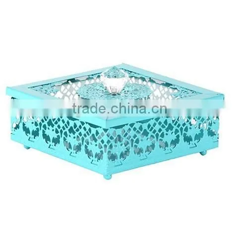 Cheap Metal Lace Trinket Box for Wedding