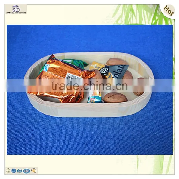 Wholesale Simple Elegant S/3 Home Storaging Oval Pine Tray photo-3