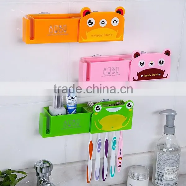 N161 New Products Cartoon Animal Sucker Family Toothbrush Holder photo-2