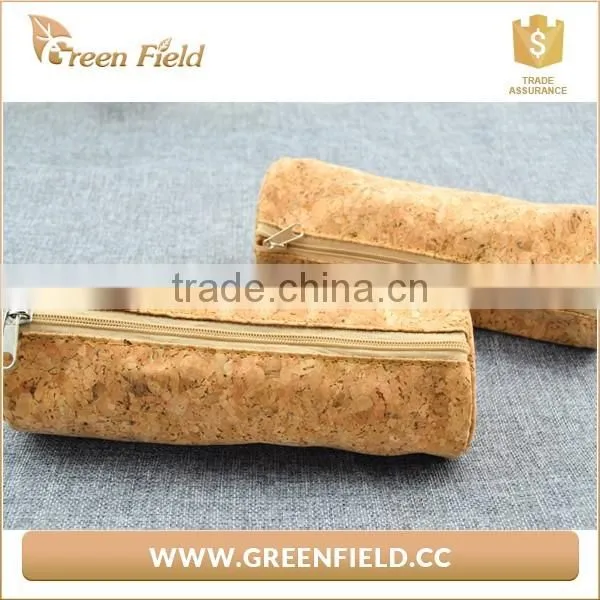 Cork Pouch Case Pencil Bag New Green Field photo-3