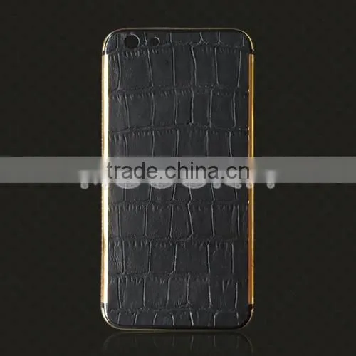 2016 For IPhone 6S/6s Plus Genuine Leather Gold Housing,Leather Gold Housing for IPhone,leather Housing photo-5