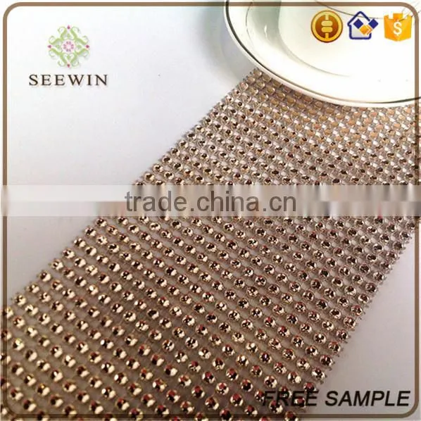 Royal Clean New Style Diamond Mesh Fabric for Table Runner photo-2