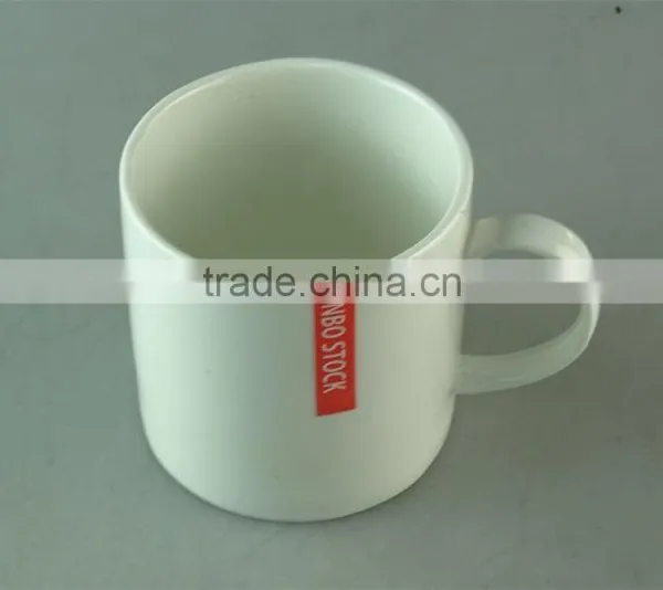 300ml Cheap White Ceramic Coffee Mug in Stock photo-2