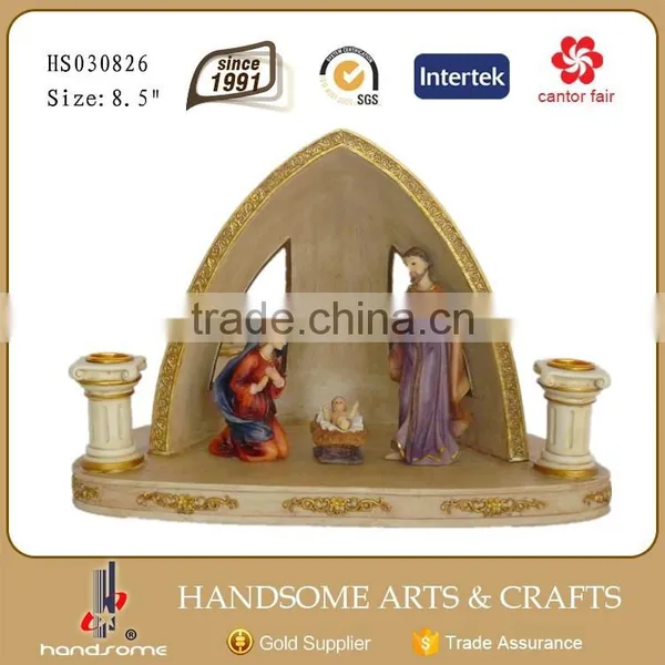 7.5 Inch Resin Home Decor Religious Items Hand Holy Family Statues photo-6