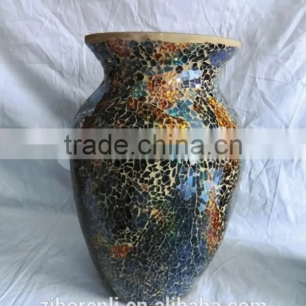 Crackle Vintage Unique Vase for Wedding Decoration photo-2
